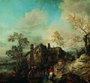Cornelis van Dalem Landscape with Farmhouse oil painting reproduction